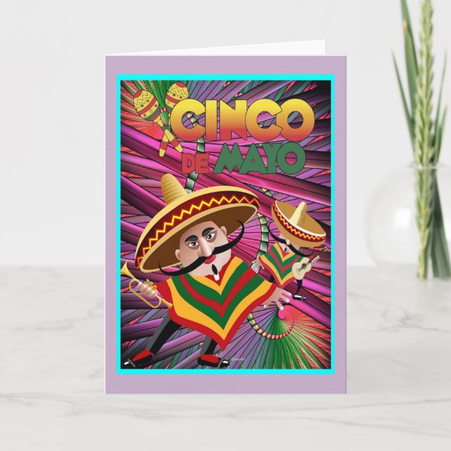 Cartão Cinco de Mayo (Frente)