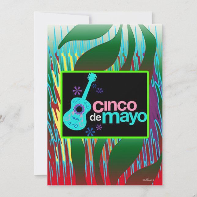 Cartão Cinco de Mayo (Frente)