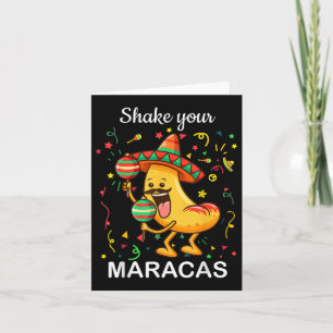 Cartão Cinco De Mayo Agita Sua Maracas Nachos Mexicanos P