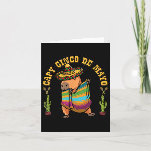 Cartão Cinco De Mayo Capybyras Capybara Mexicano Crianças