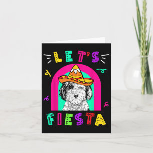 Cartão Cinco de Mayo Dog Let s Fiesta Camisa 5 De Mayo Me