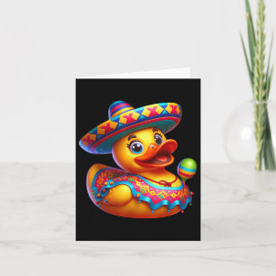 Cartão Cinco de Mayo Duck Mexicano Sombrero Fiesta