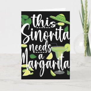 Cartão Cinco De Mayo Esta Senhorita Precisa Uma Margarita