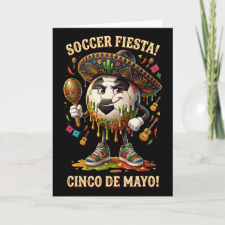 Cartão Cinco De Mayo Festa de Futebol Drip Sport Love Hom