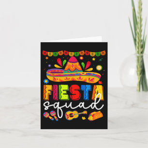 Cartão Cinco de Mayo Fiesta Squad Family Matching Group A