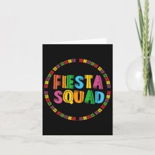 Cartão Cinco De Mayo Fiesta Squad Funny Vamos Fiesta Mexi