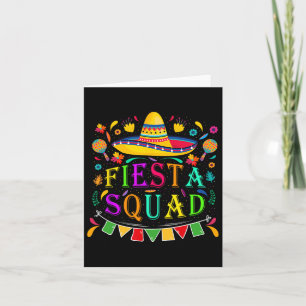 Cartão Cinco De Mayo Fiesta Squad Partido Mexicano Cinco