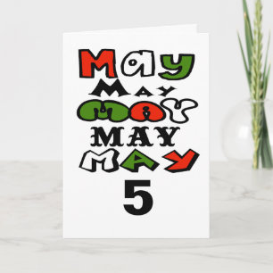 Cartão Cinco de Mayo May 5 Greetng Card to Customize