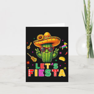 Cartão Cinco De Mayo Mexicano Cactus Engraçado Vamos Fest