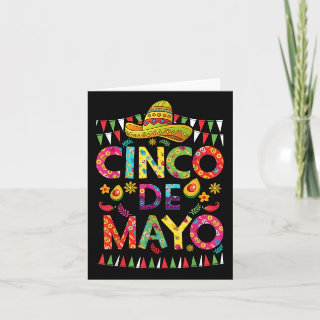 Cartão Cinco De Mayo Mexicano Fiesta Squad 5 De Mayo Para (Frente)
