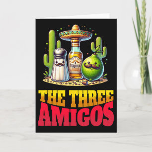 Cartão Cinco De Mayo Os Três Amigos Engraçado Sal Limão T