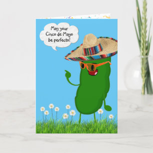Cartão Cinco de Mayo Pickle com Sombrero