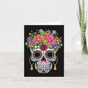 Cartão Cinco de Mayo Sugar Skull Dia De Los Muertos Day O
