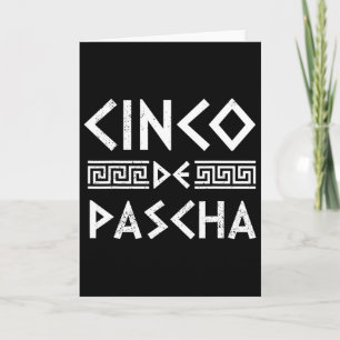 Cartão Cinco De Pascha Bandeira Da Grécia Páscoa Grega En