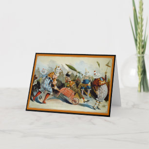 Cartão Cinco Palhaços