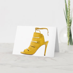 Cartão Cinderella Quote Aquazzura Yellow Shoes