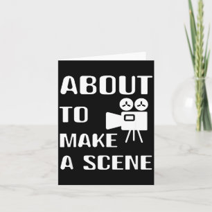 Cartão Cineasta Prestes a Fazer uma Cena Filme de Realiza