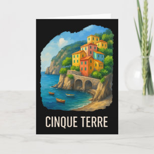 Cartão Cinque Terre Viagem Itália Escapar Monterosso Cost