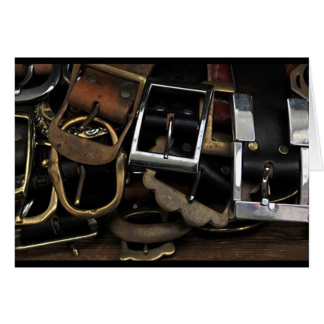 Cartão Cintos e Fivelas (Frente Horizontal)