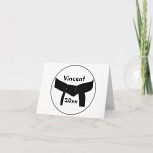 Cartão Cinturão Negro Básico de Artes Marciais