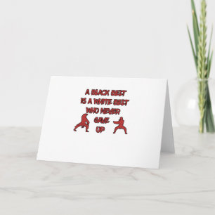 Cartão Cinturão Preto Branco