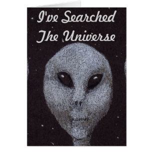 Cartão Cinza alienígena
