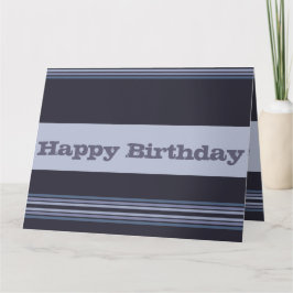 Cartão Cinza Azul Com Banhas