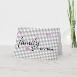 Cartão Cinza de aniversário cunhada Gingham