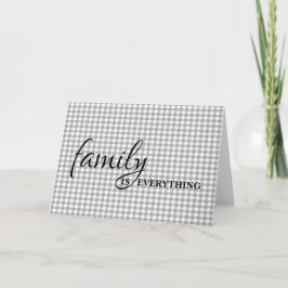 Cartão Cinza de aniversário cunhada Gingham