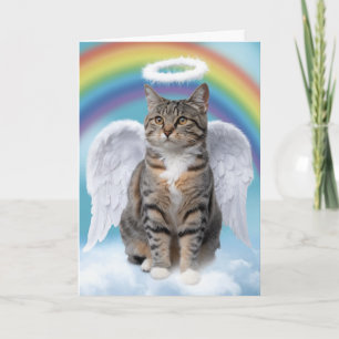 Cartão Cinza por Angel Folheed Greeting Card