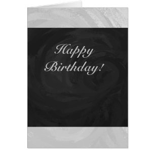 Cartão Cinza Rainha do Céu e Monograma Negro