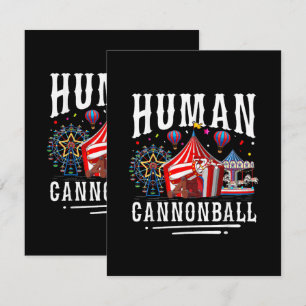 Cartão Circo de Canhão Humano Carnaval