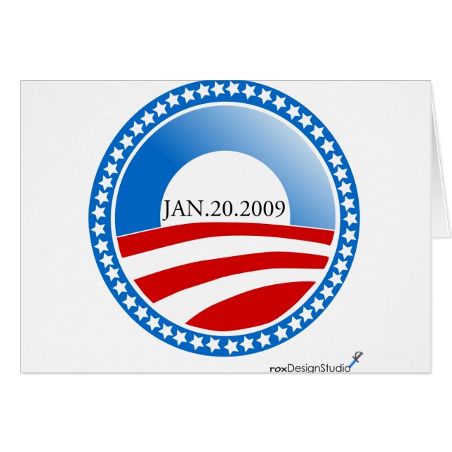 Cartão Círculo da estrela (Frente Horizontal)