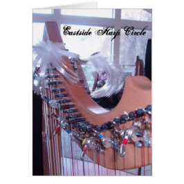 Cartão Círculo Eastside da harpa do divertimento da harpa