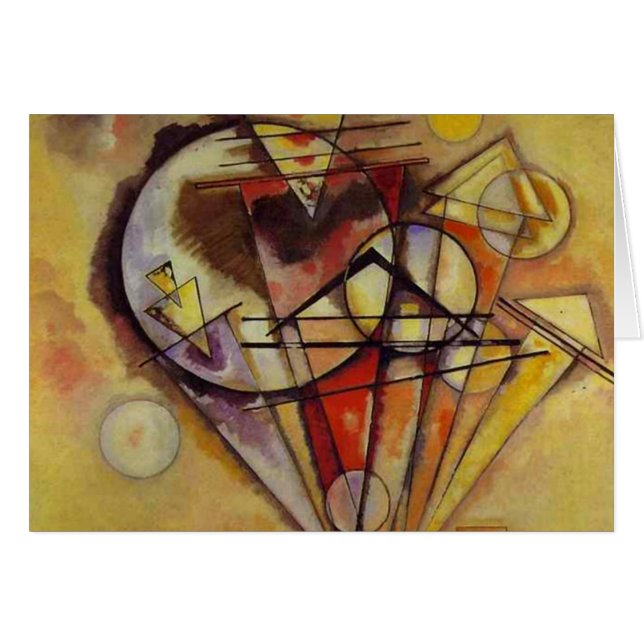 Cartão Círculos de Abstrato Kandinsky (Frente Horizontal)