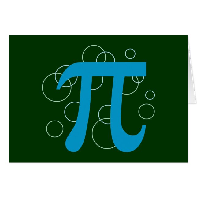 Cartão Círculos Pi (Frente Horizontal)