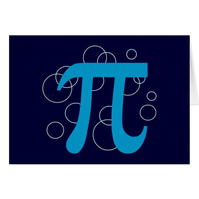 Cartão Círculos Pi (Frente Horizontal)
