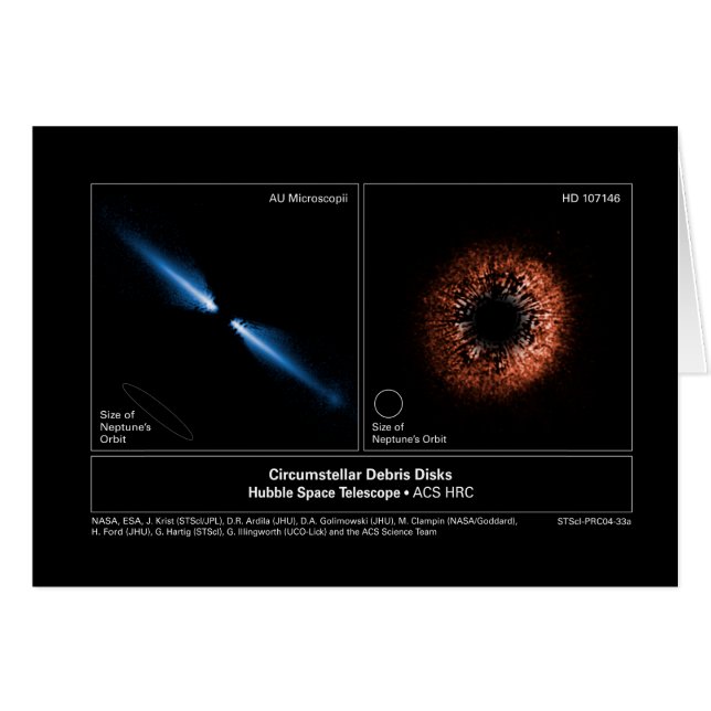 Cartão CircumstellarDebrisDisks-2004-33a (Frente Horizontal)