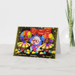 Cartão Circus Clown Birthday Buddies Card