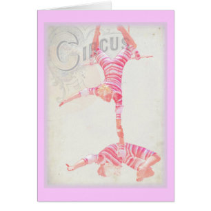 Cartão Circus Trapeze
