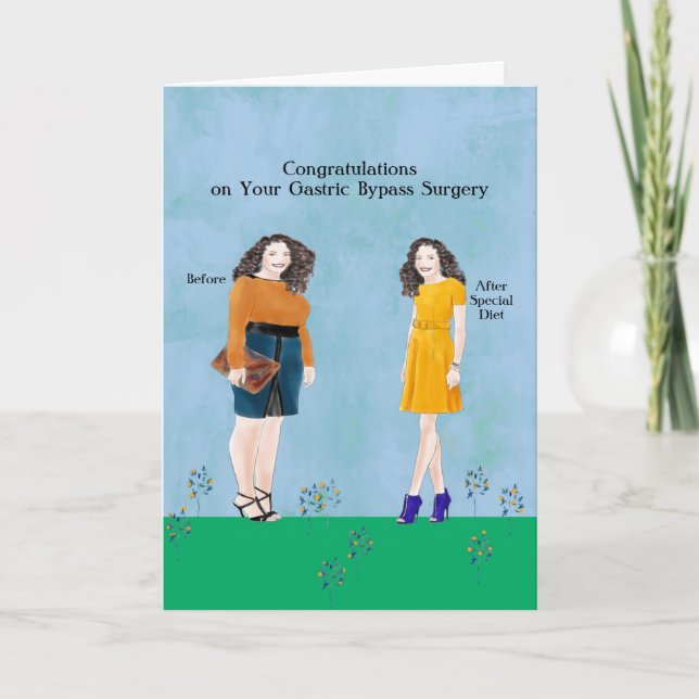 Cartão Cirurgia de desvio gástrico antes e depois das ref (Frente)