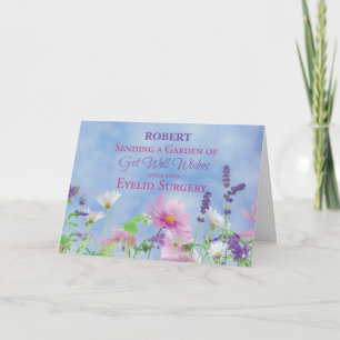 Cartão Cirurgia De Eyelid Adquira Bons Flores Selvagens