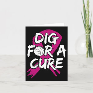 Cartão Cirurgia de fita cor-de-rosa com volteiro do Cance