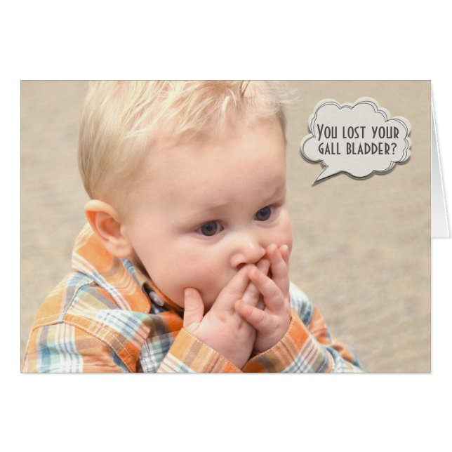 Cartão cirurgia de remoção da vesícula biliar (Frente Horizontal)