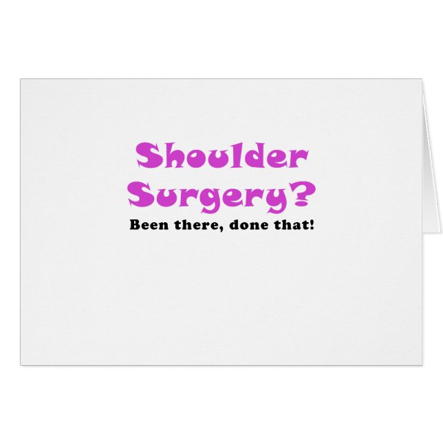Cartão Cirurgia do ombro feito lá isso (Frente Horizontal)
