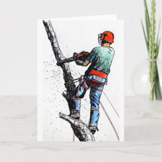 Cartão Cirurgião Árvore Arborista