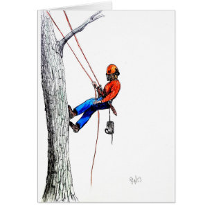 Cartão Cirurgião Árvore Arborista