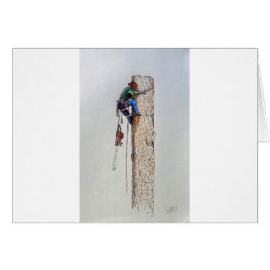 Cartão Cirurgião Árvore Arborista