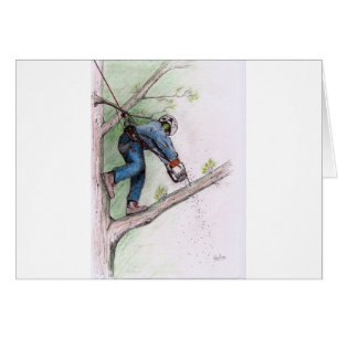 Cartão Cirurgião Árvore Arborista