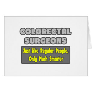 Cartão Cirurgiões colorectais... Mais inteligente